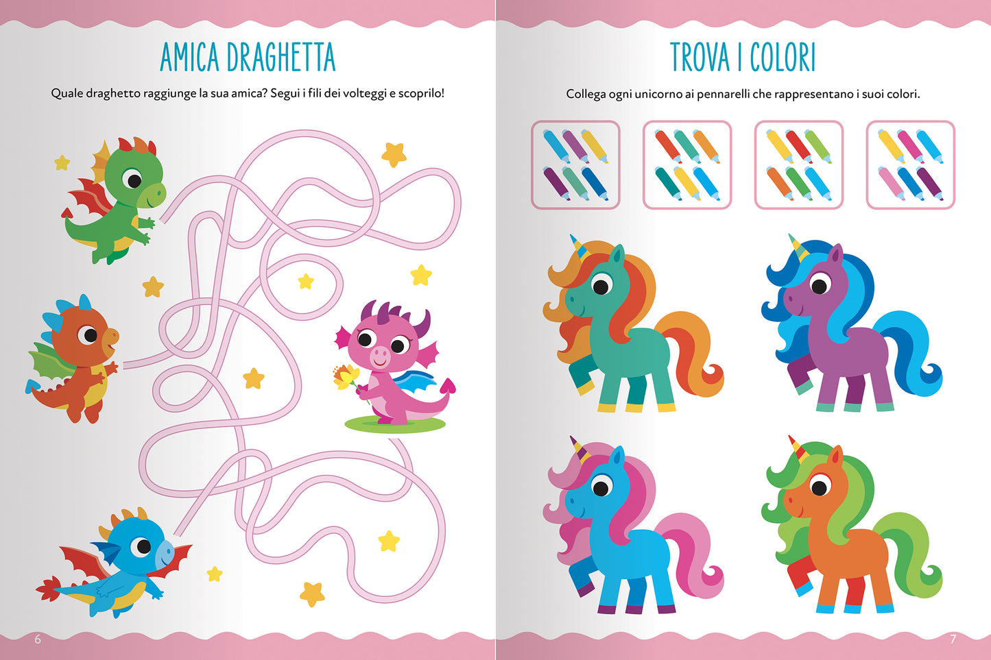 Mondi Magici. Giochi, percorsi, labirinti, coloring