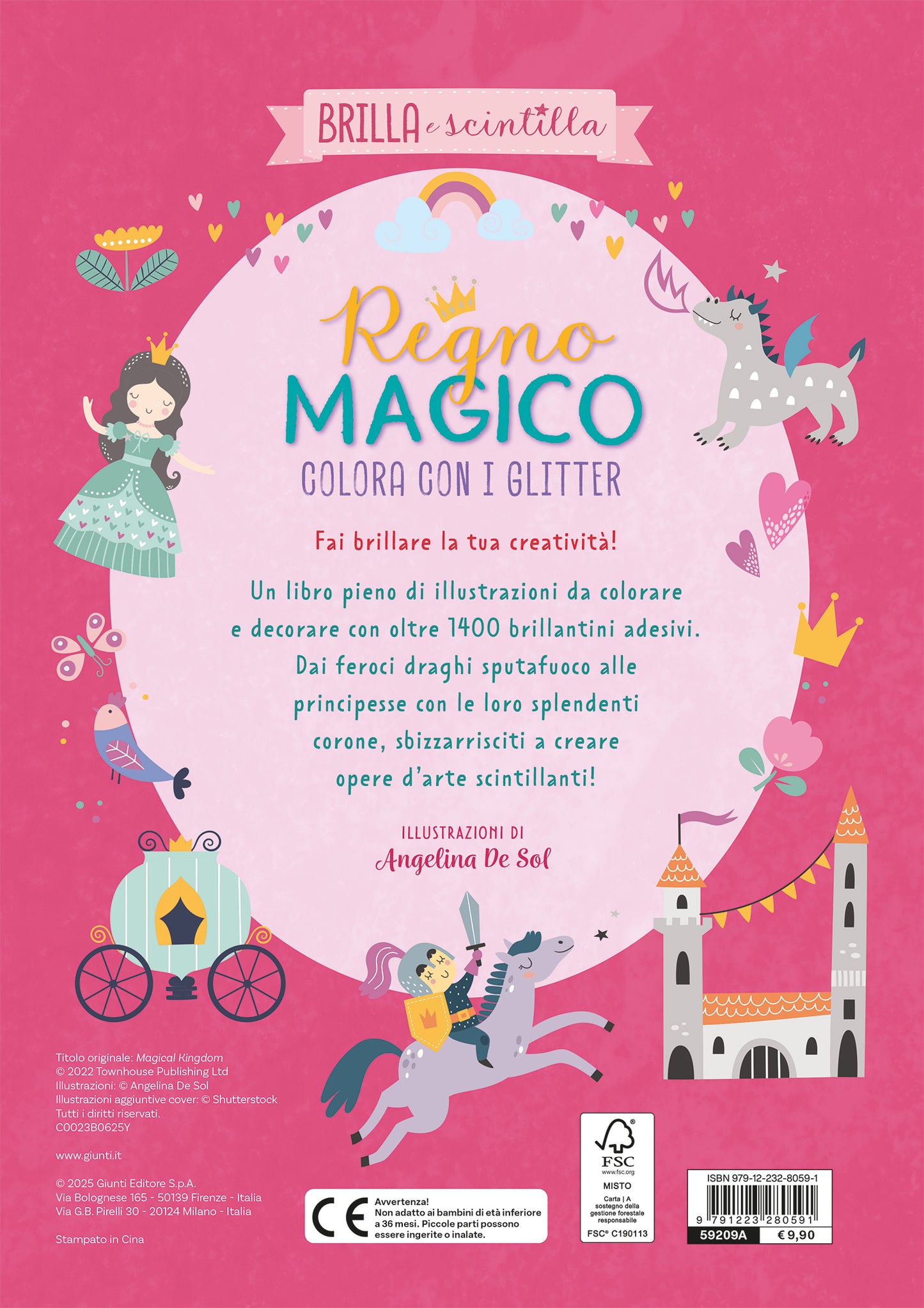 Regno magico. Colora con i glitter