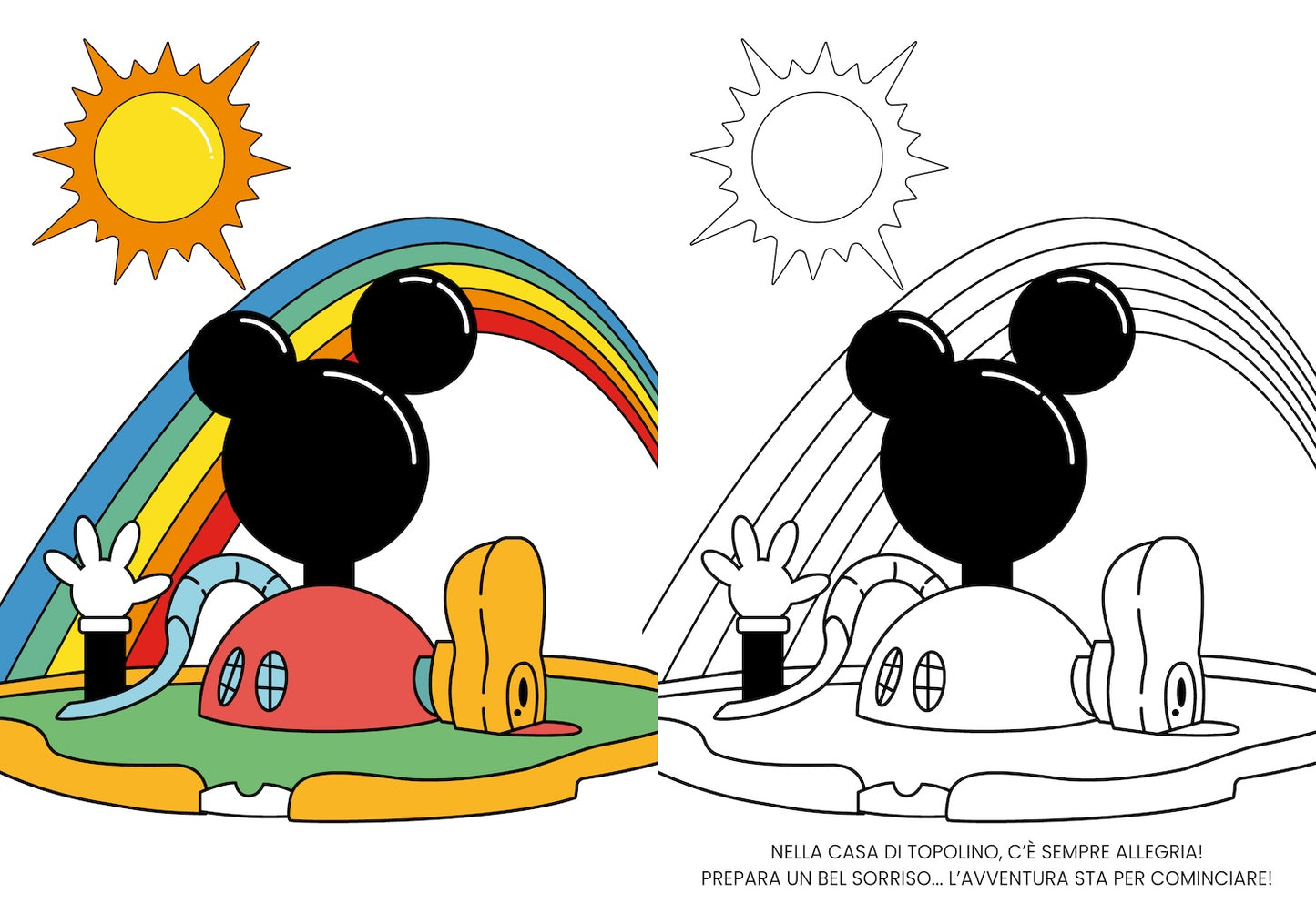 Mickey Mouse Clubhouse Primo album da colorare. Un mondo di allegria!