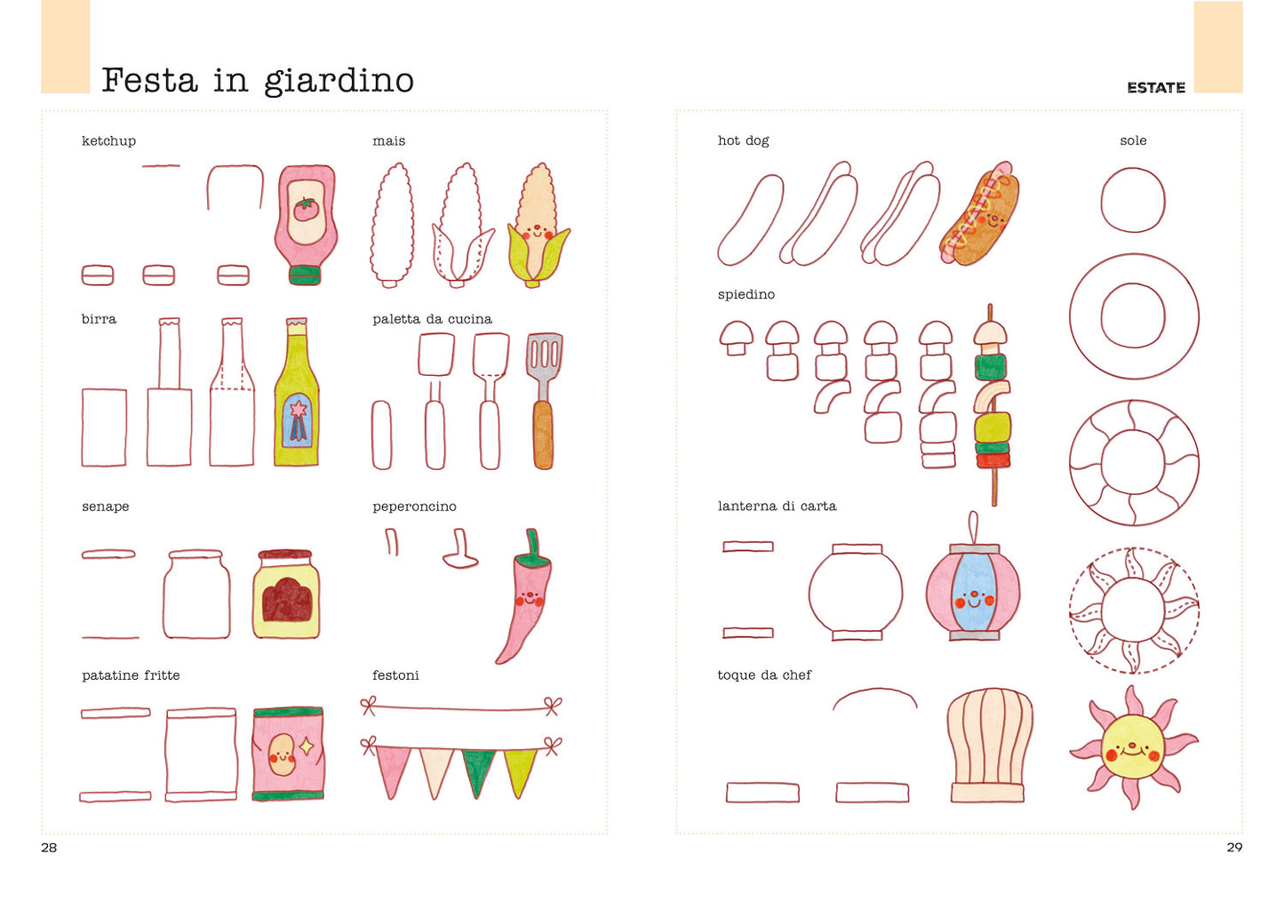 Disegna tutto. Step by step