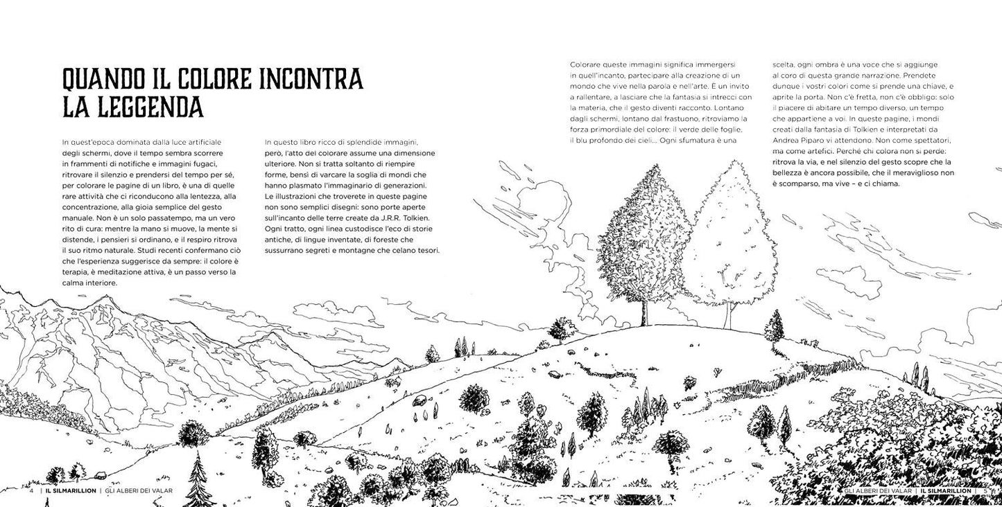 Il Mondo di Tolkien . Colouring Book