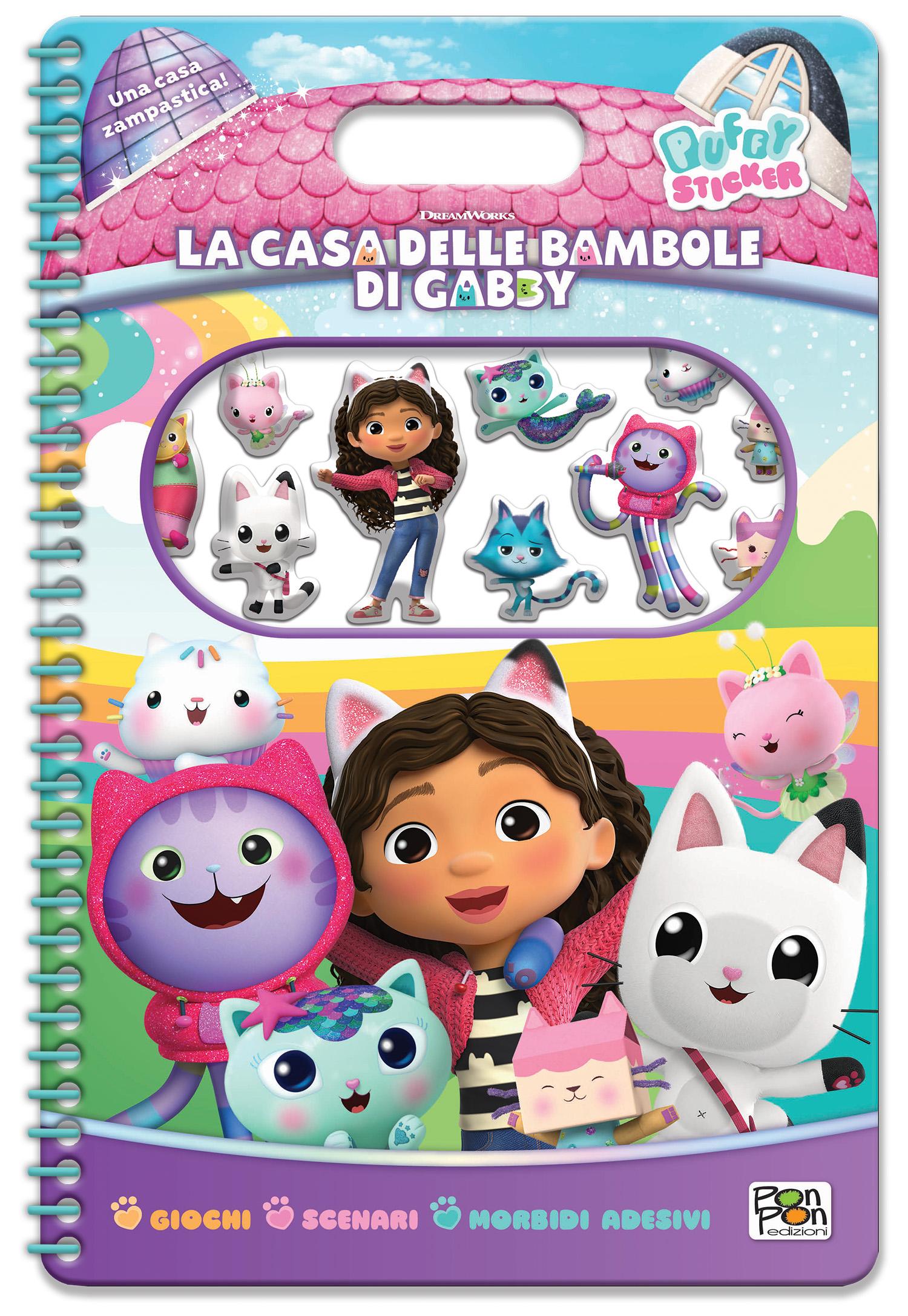 La Casa delle Bambole di Gabby. Puffy sticker. Una casa zampastica
