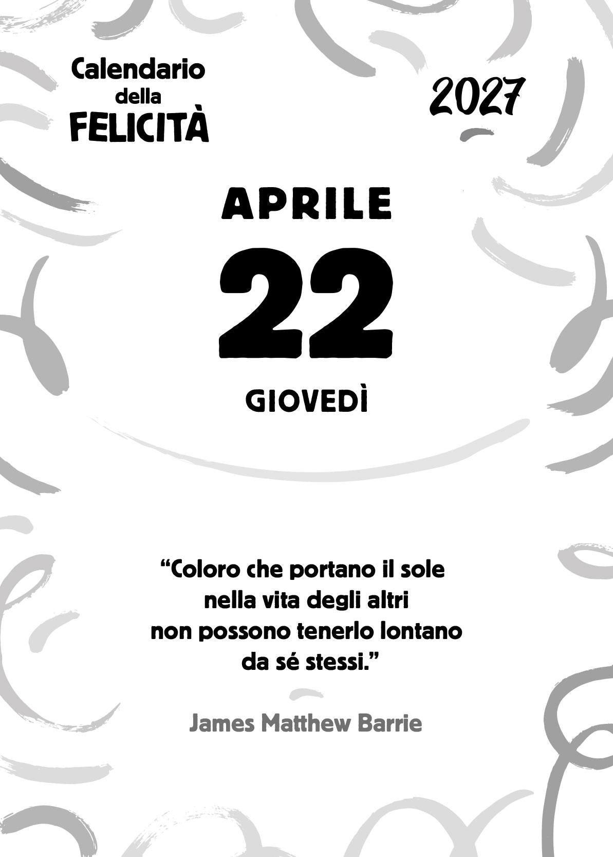 Calendario della Felicità 2027 da tavolo (10 x 14 cm)