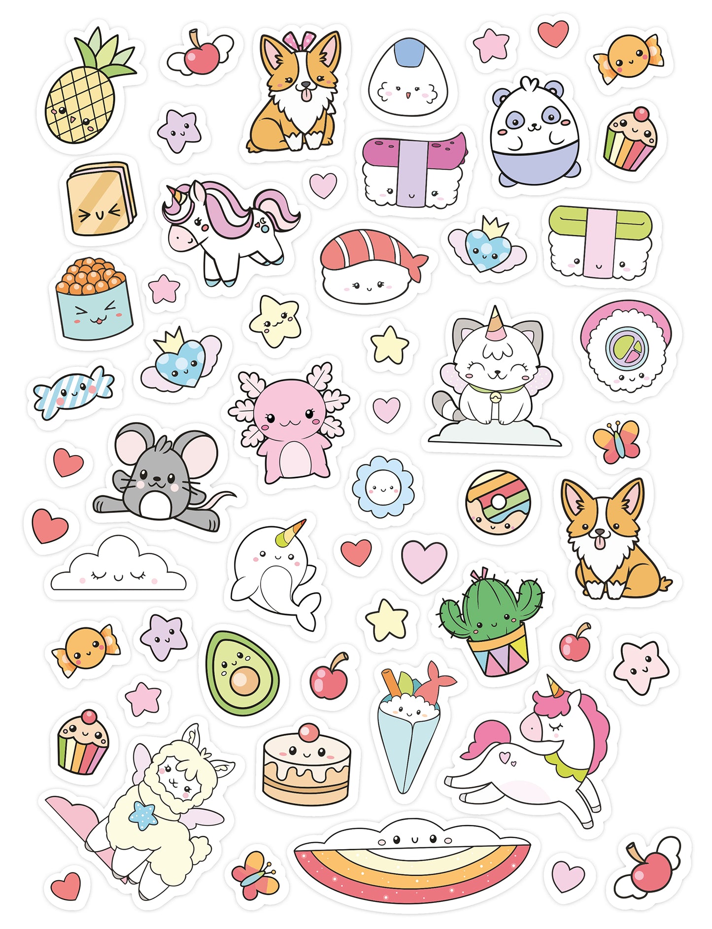 Kawaii Puffy Stickers