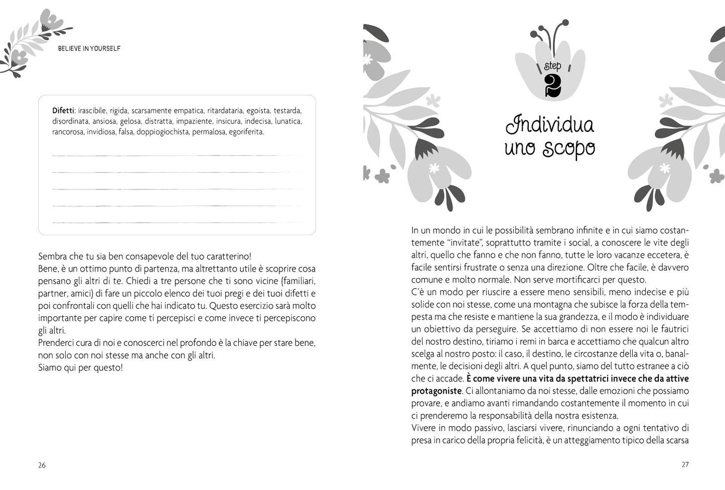 Believe in yourself. Planner per volersi bene