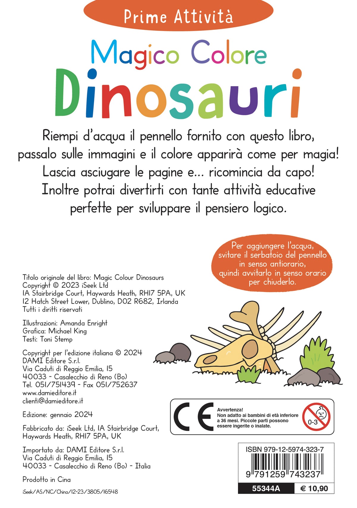 Magico Colore - Dinosauri. Basta aggiungere un po' d'acqua!