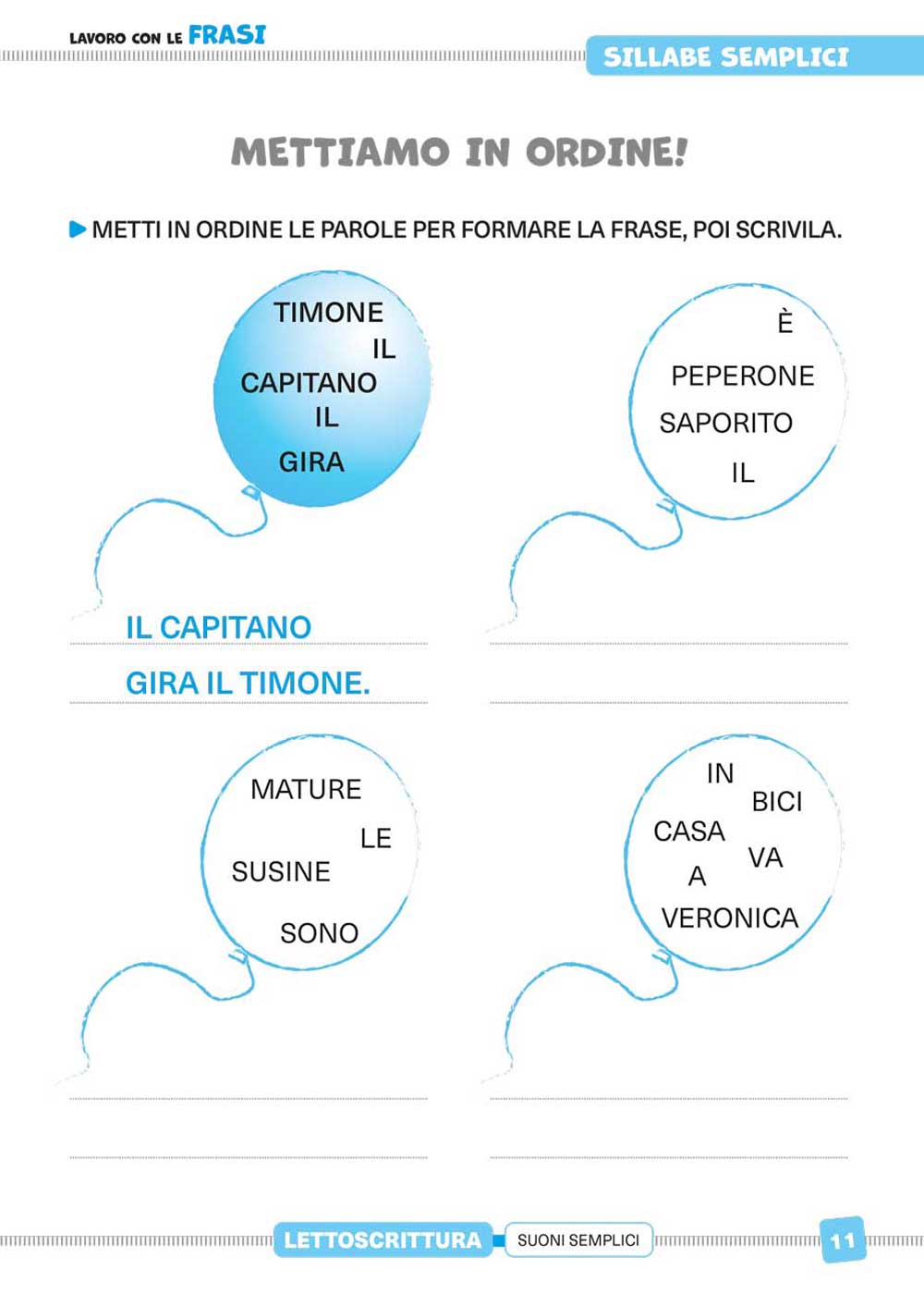 Lettoscrittura e comprensione classe 1