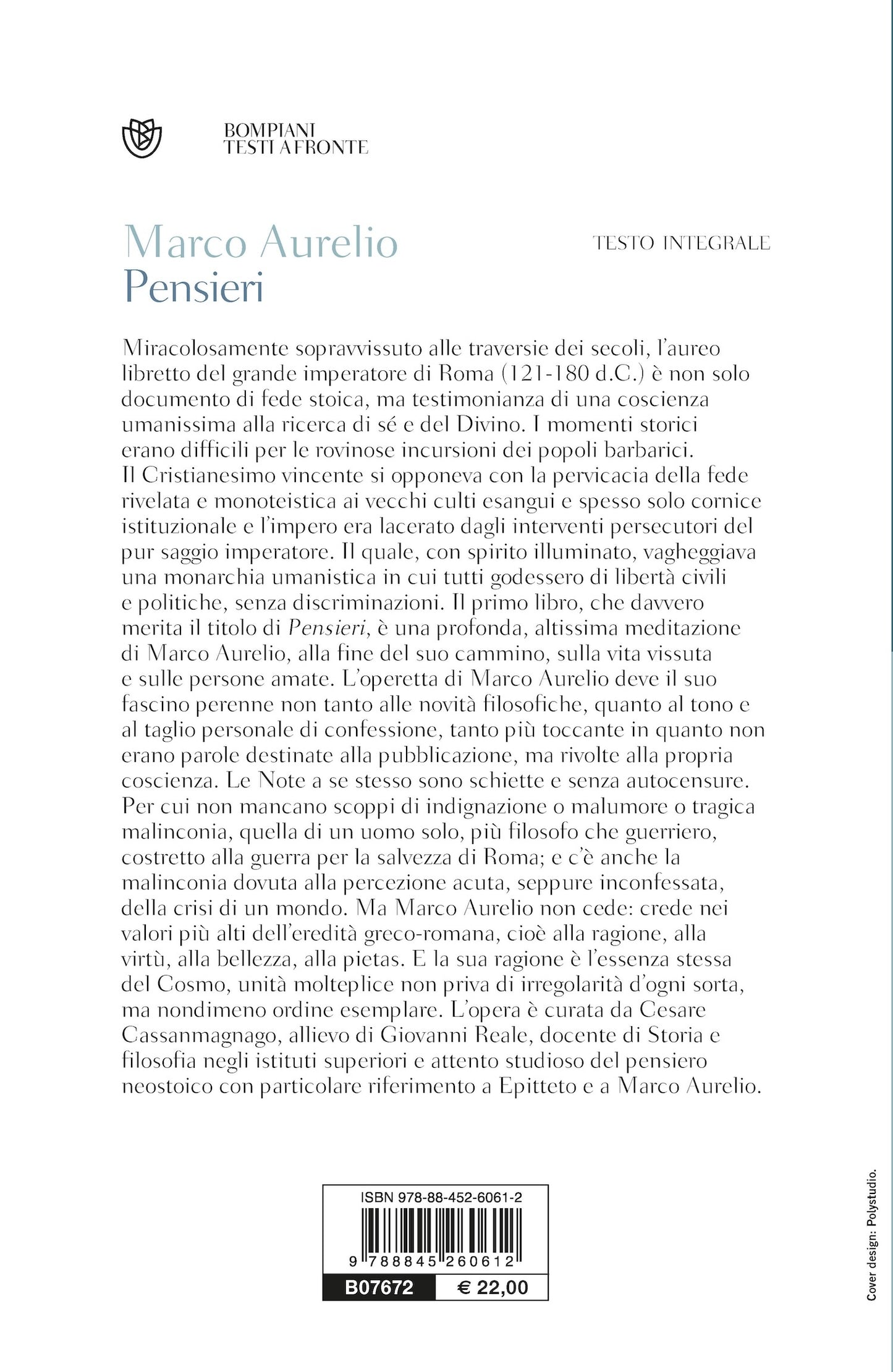 Pensieri. Testo greco a fronte