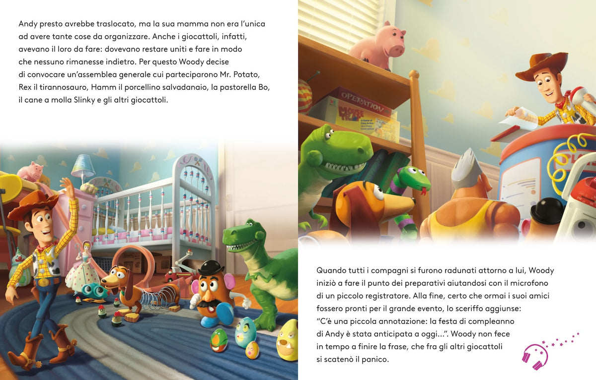 Toy Story Leggi e ascolta con QR Code. Inquadra il Qr code e ascolta