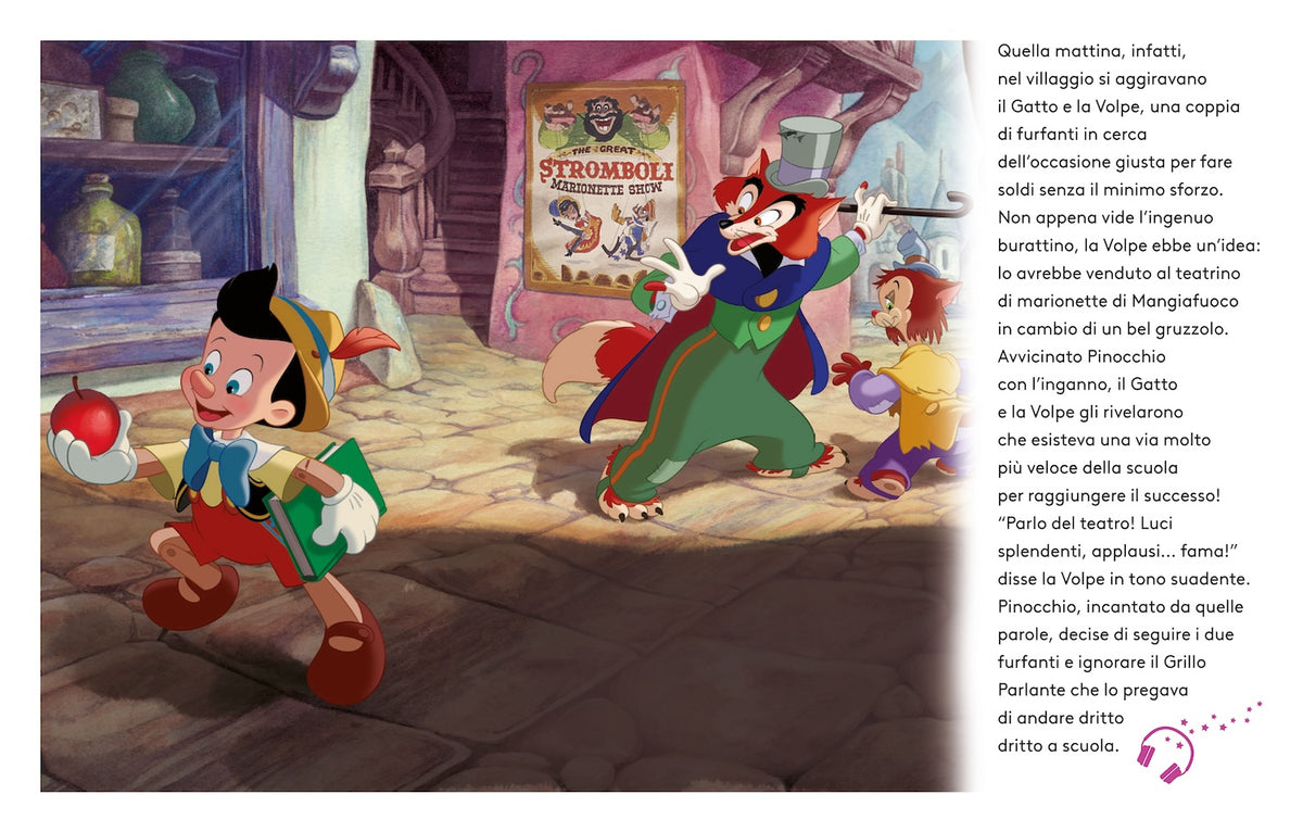Pinocchio Leggi e ascolta con QR Code. Inquadra il Qr code e ascolta