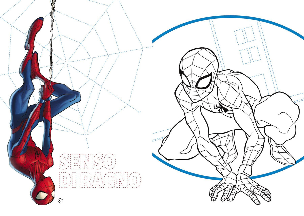 Spider-man Disegna e colora. Supereroi