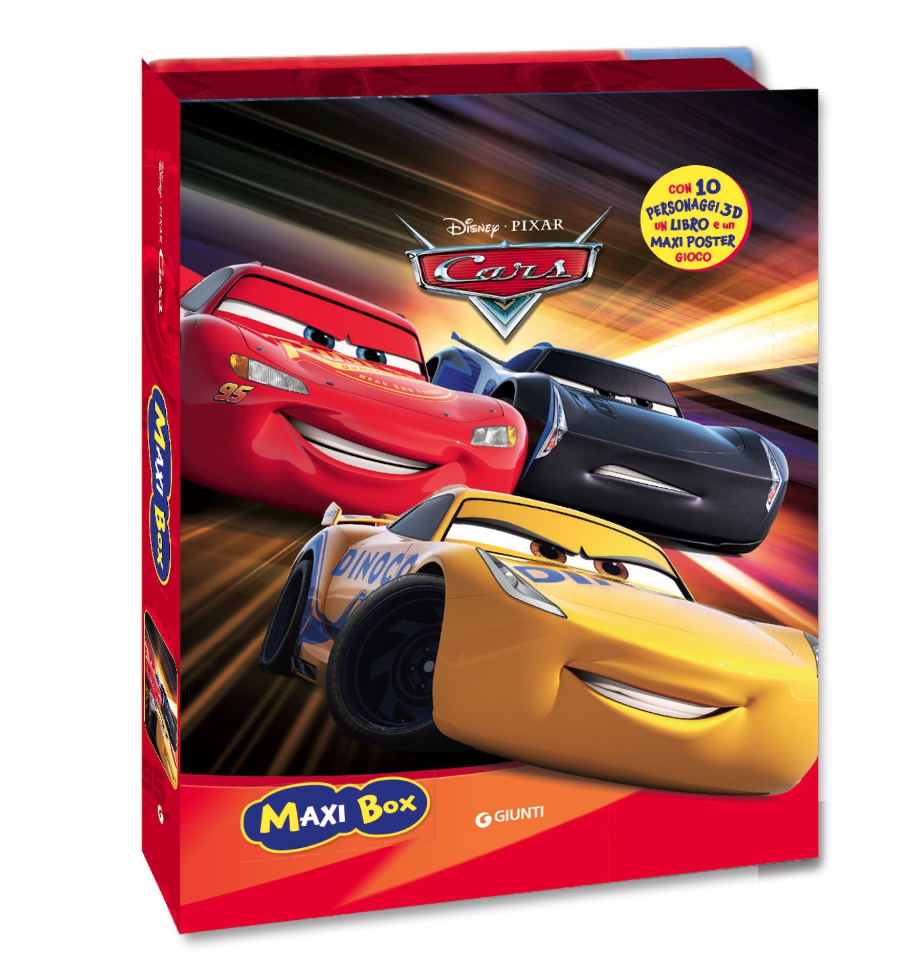 Cars Maxi Box. Con 10 personaggi 3D, un libro, un maxi poster gioco