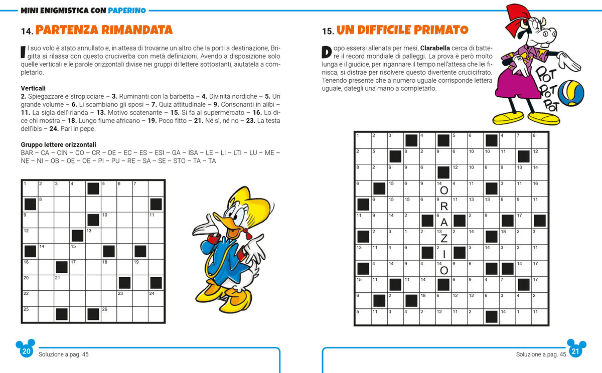 Mini Enigmistica con Paperino