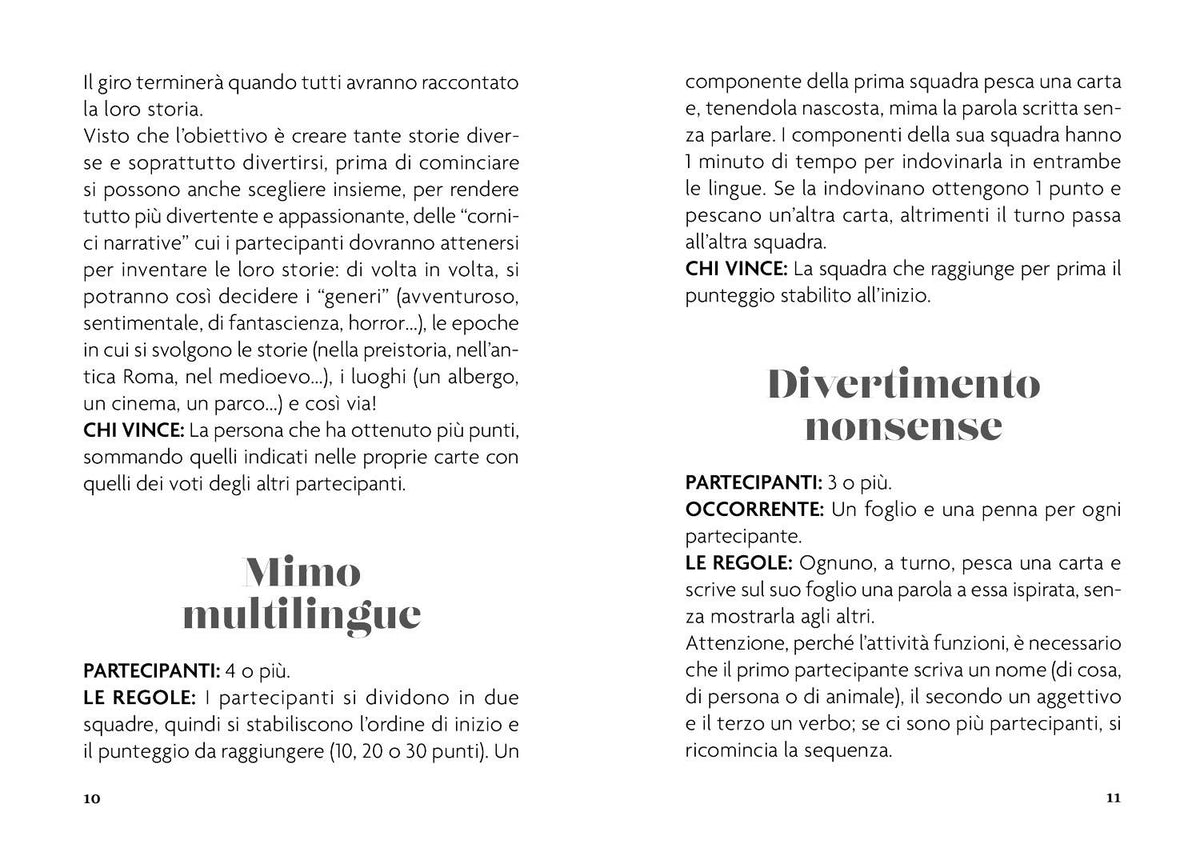 Parole, parole, parole. 100 carte per giocare, imparare, creare
