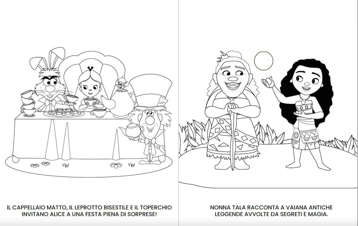 Momenti magici Disney Mini Staccattacca e colora Cute Stickers. Più di 60 adesivi