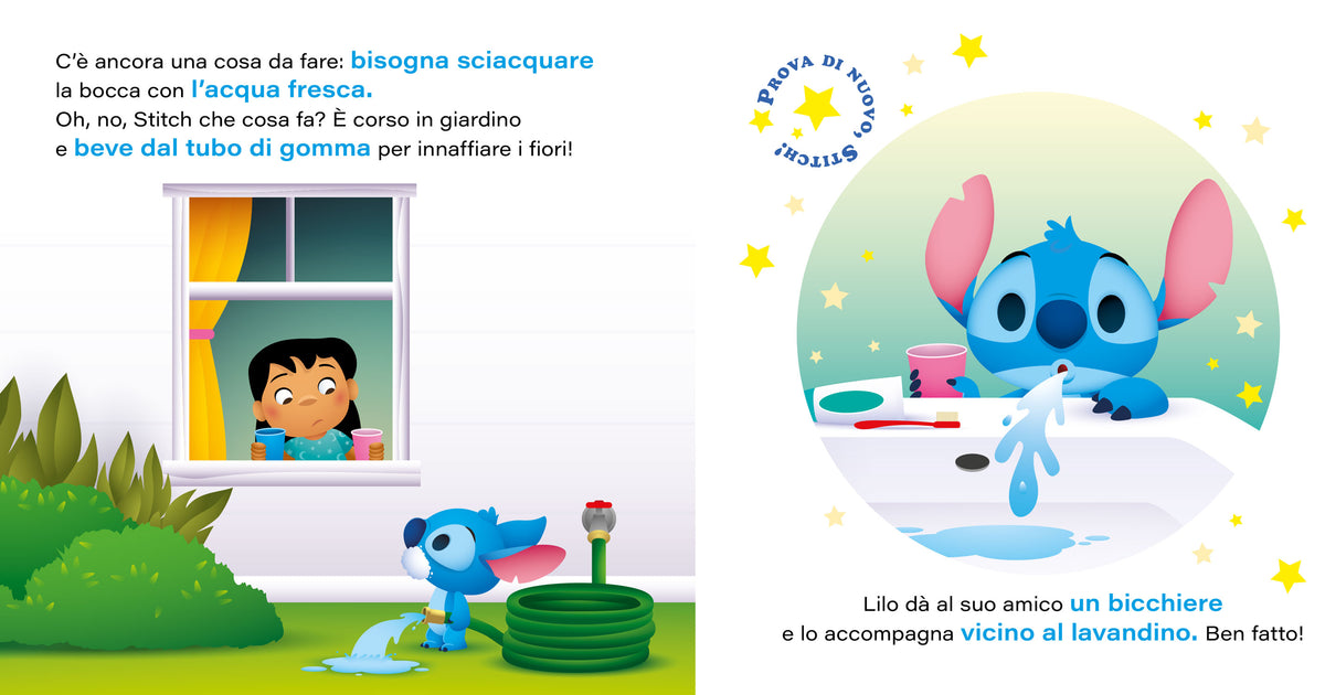 Libro Poti Puff Stitch - Il primo spazzolino. Schiaccia il nasino di Stitch