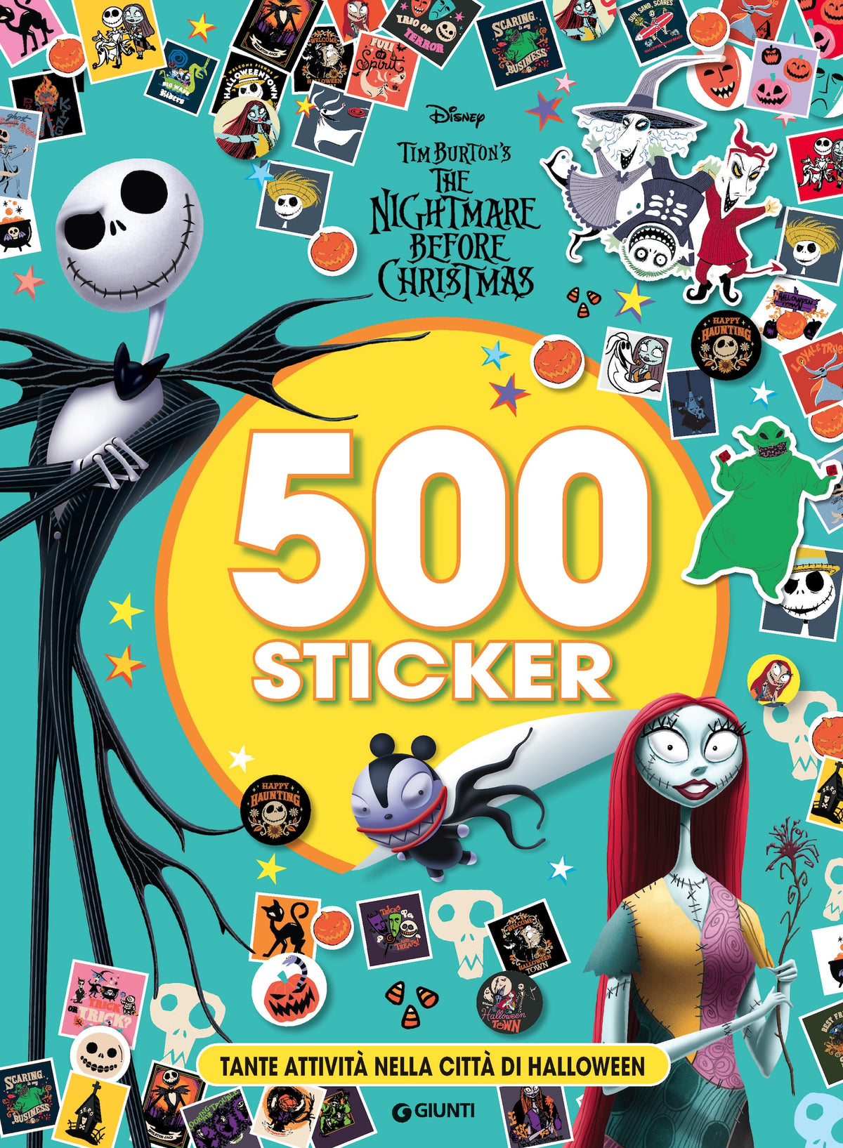 500 Sticker The Nightmare before Christmas. Tante attività nella città di Halloween