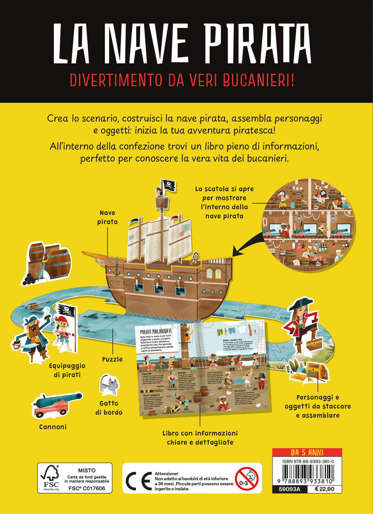 La nave pirata. divertimento da veri bucanieri