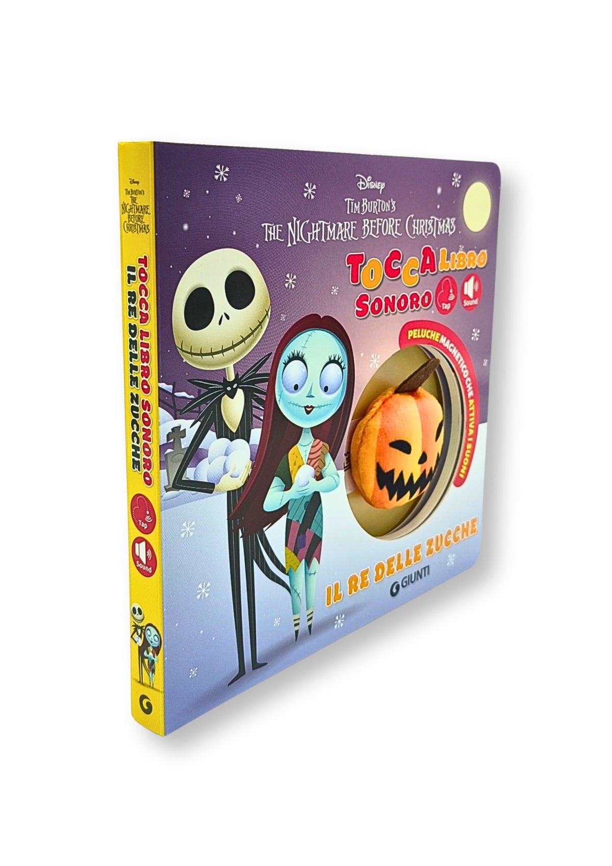 Re delle zucche Toccalibro sonoro Disney The Nightmare before Christmas. Con Zucca magnetica