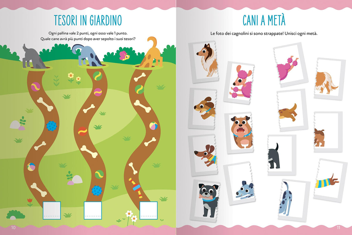 Amici Cani. Giochi, percorsi, labirinti, coloring