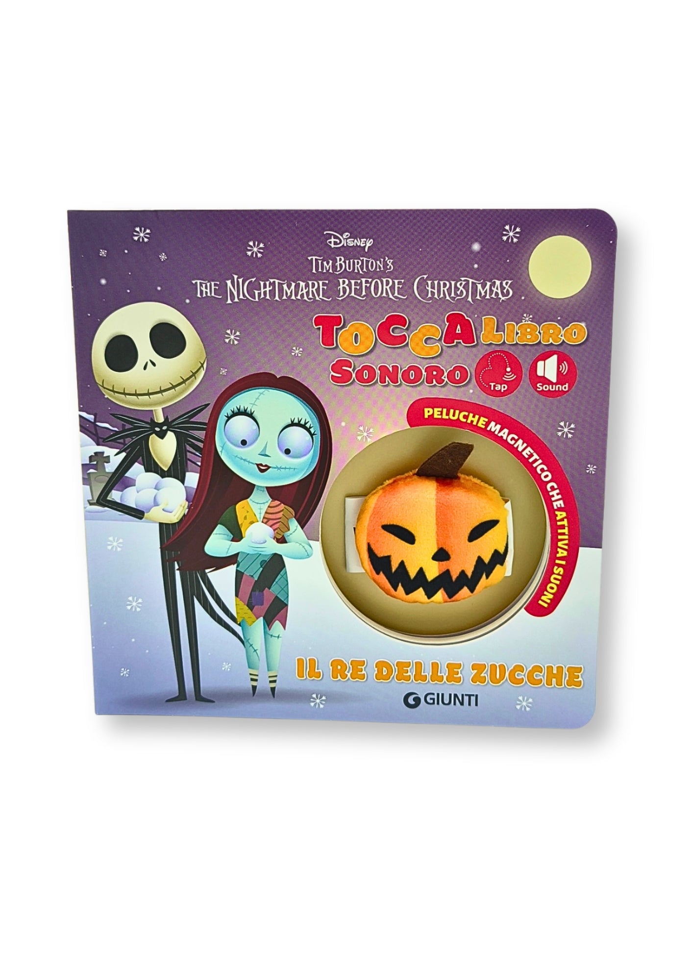Re delle zucche Toccalibro sonoro Disney The Nightmare before Christmas. Con Zucca magnetica