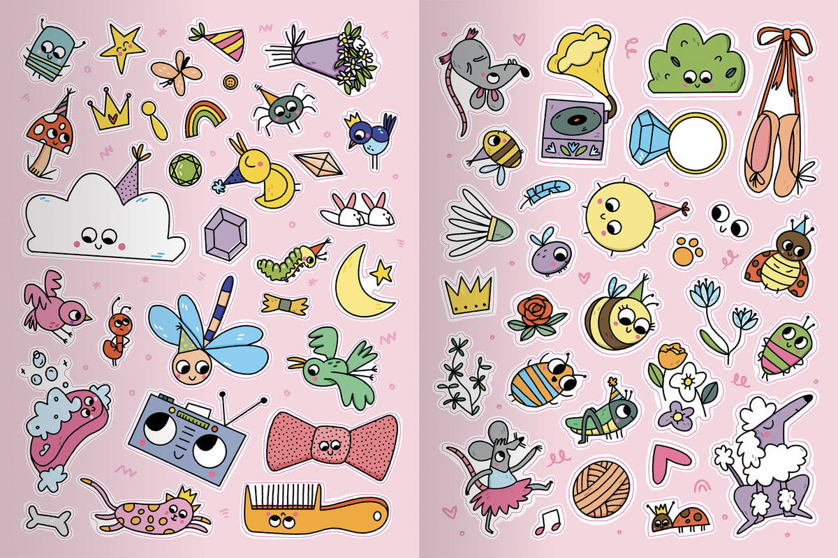 Principesse al primo ballo. Attività, Tatuaggi e Sticker