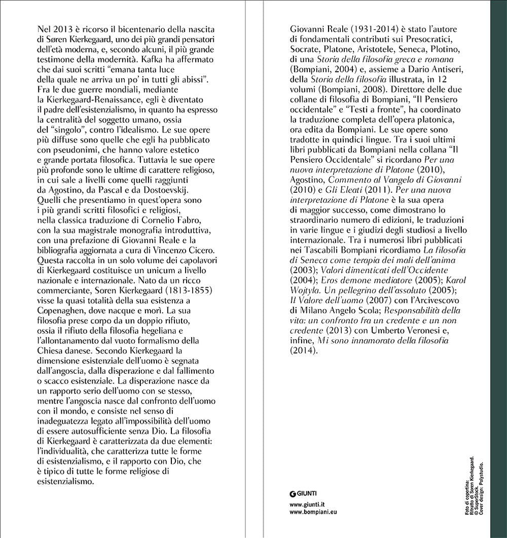 Le grandi opere filosofiche e teologiche. Testi originali a fronte