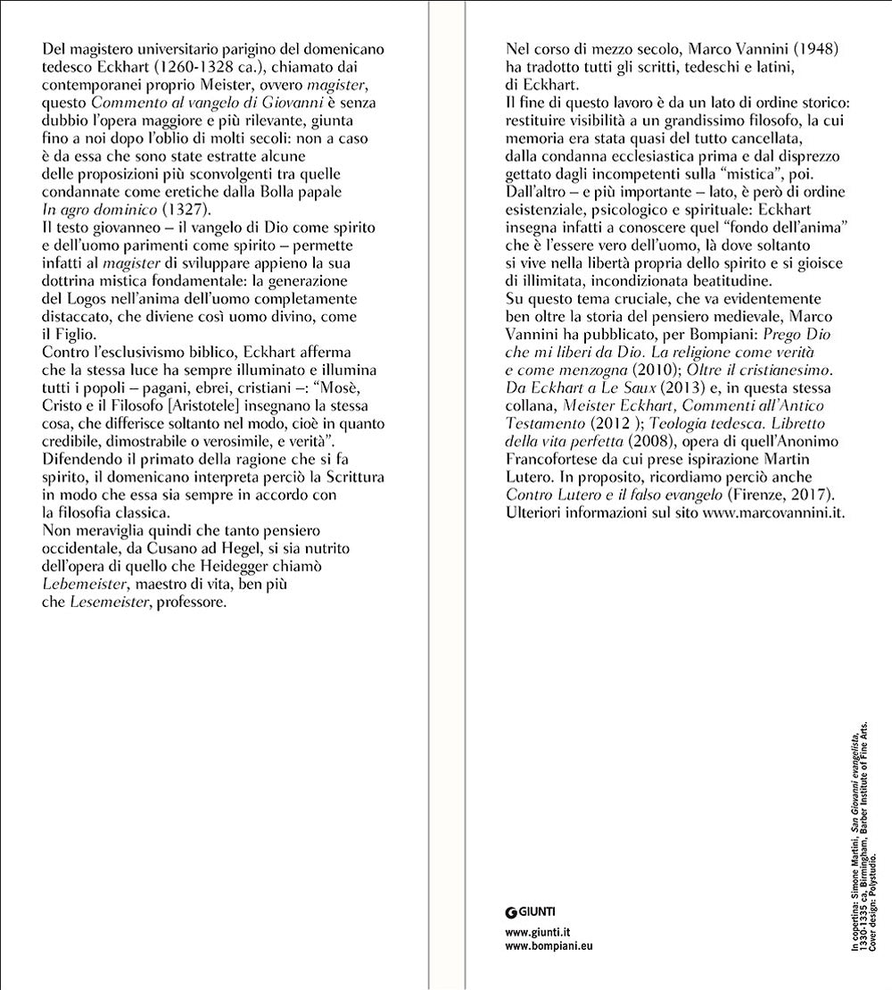 Commento al Vangelo di Giovanni. Testo latino a fronte