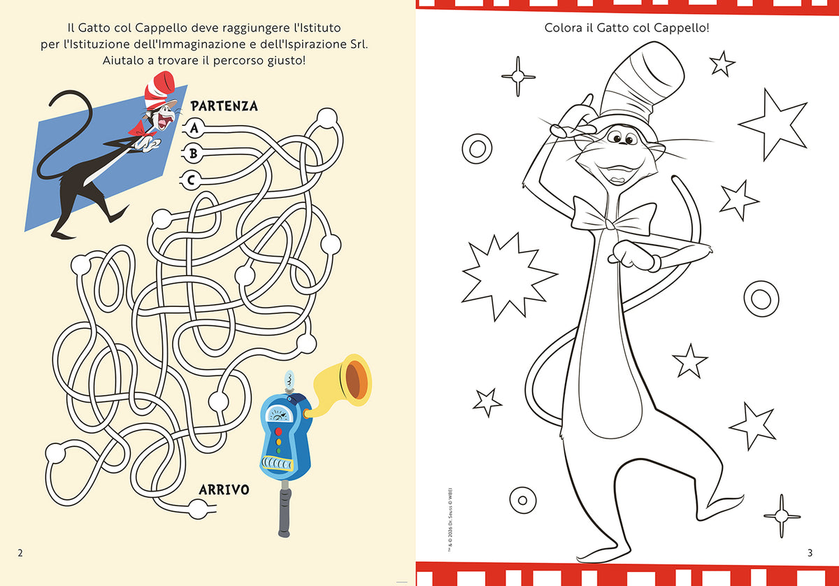 Il gatto col cappello. Libro Activity