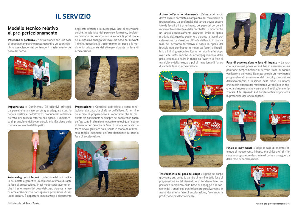 Manuale del Beach Tennis . Fase di pre-perfezionamento