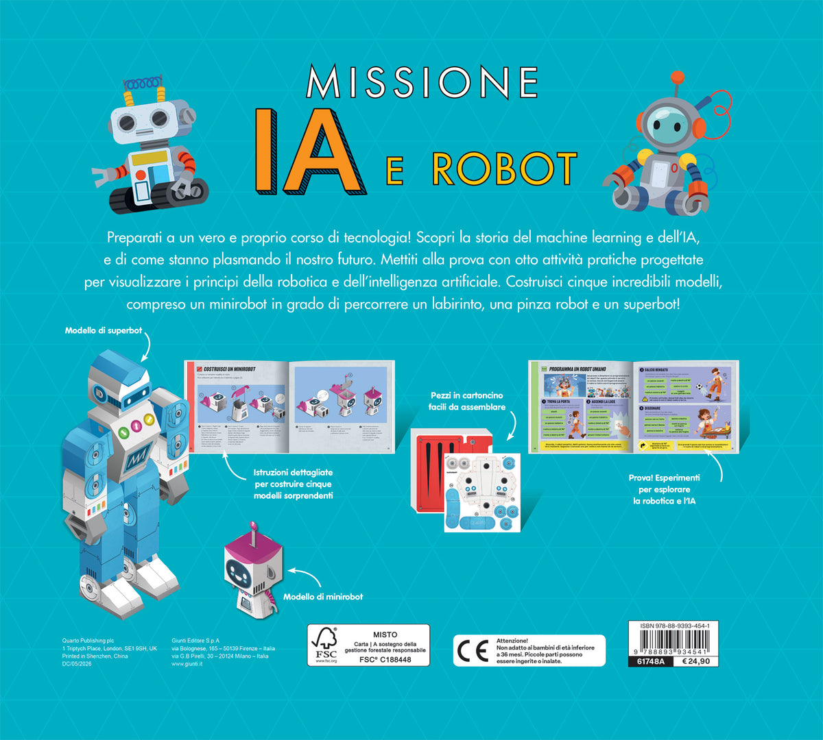 Missione IA e robot. Con cinque modellini da costruire!