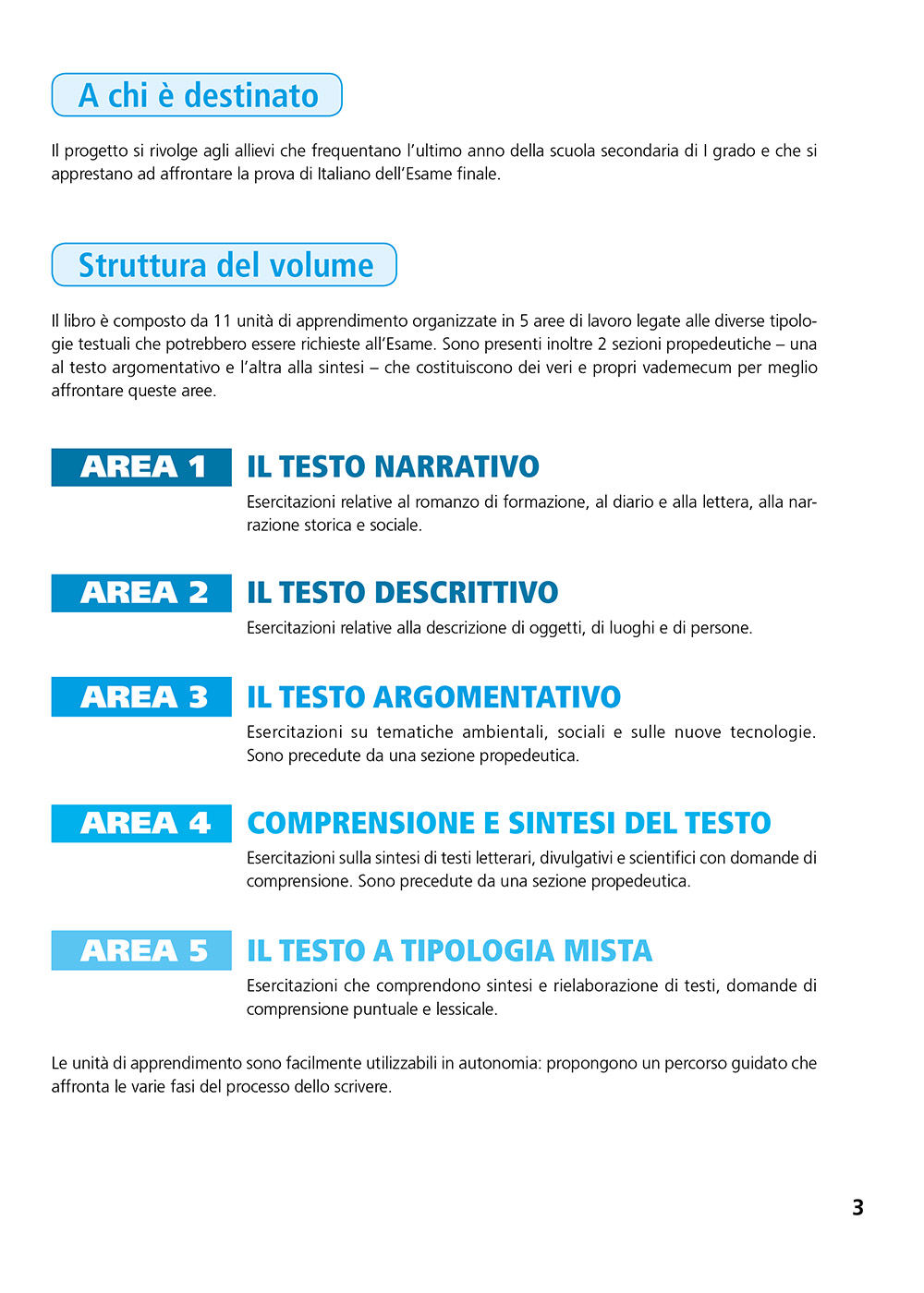 Esercitazioni di produzione del testo scritto. in preparazione all'esame della scuola sec.di I grado