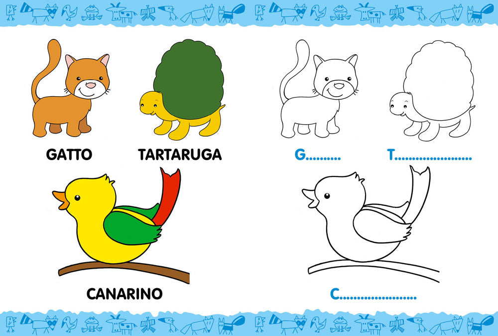 Colora e gioca con i cuccioli. Con stickers