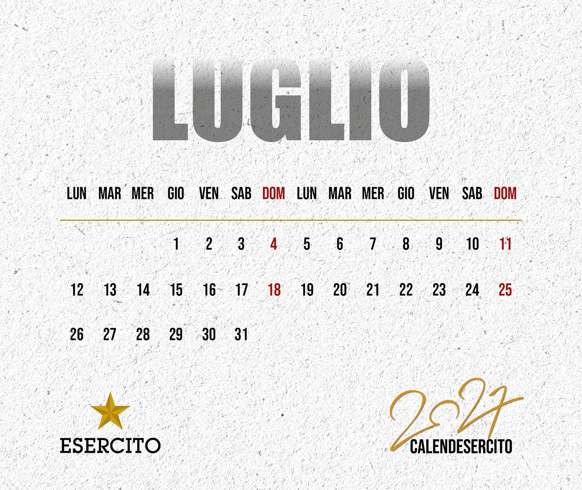 CalendEsercito 2027 - da tavolo. I volti dell'Esercito