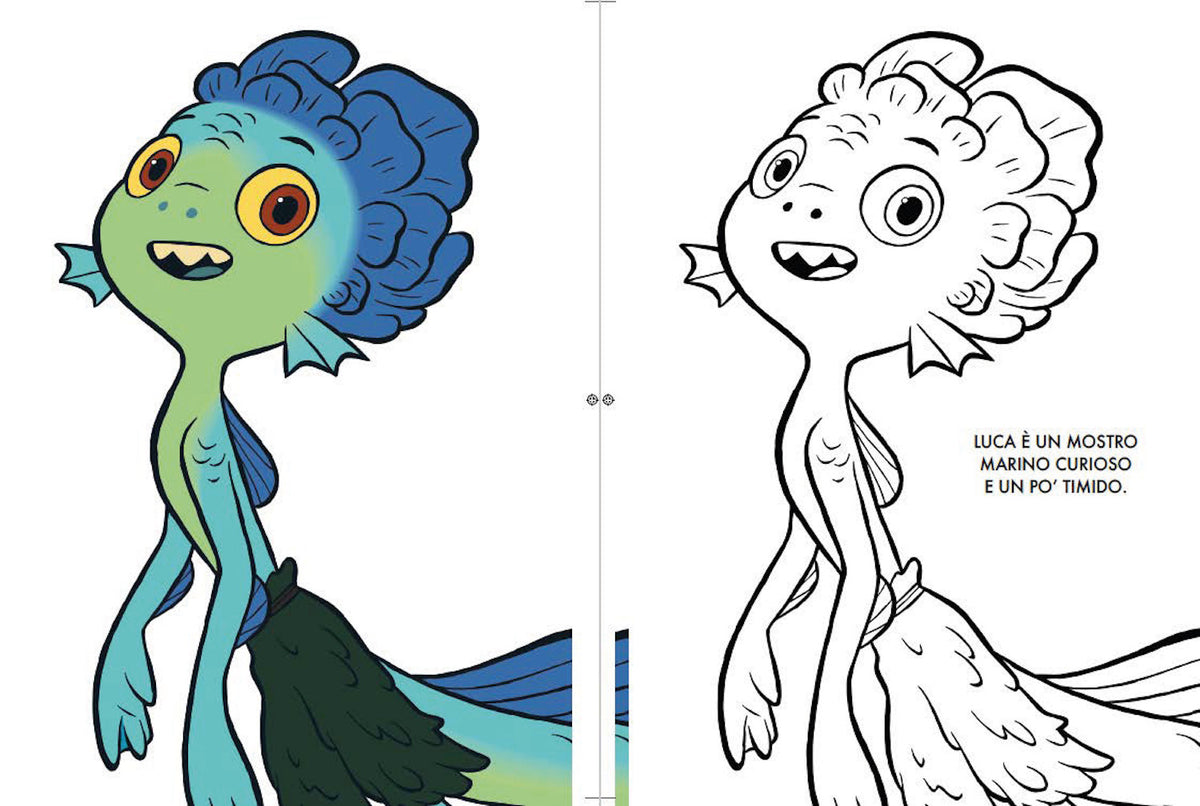 Luca Disney/Pixar Primo album da colorare . Tra i colori dell'Italia