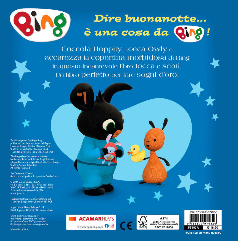 Buonanotte, Bing!. Un libro tocca e senti per la nanna!