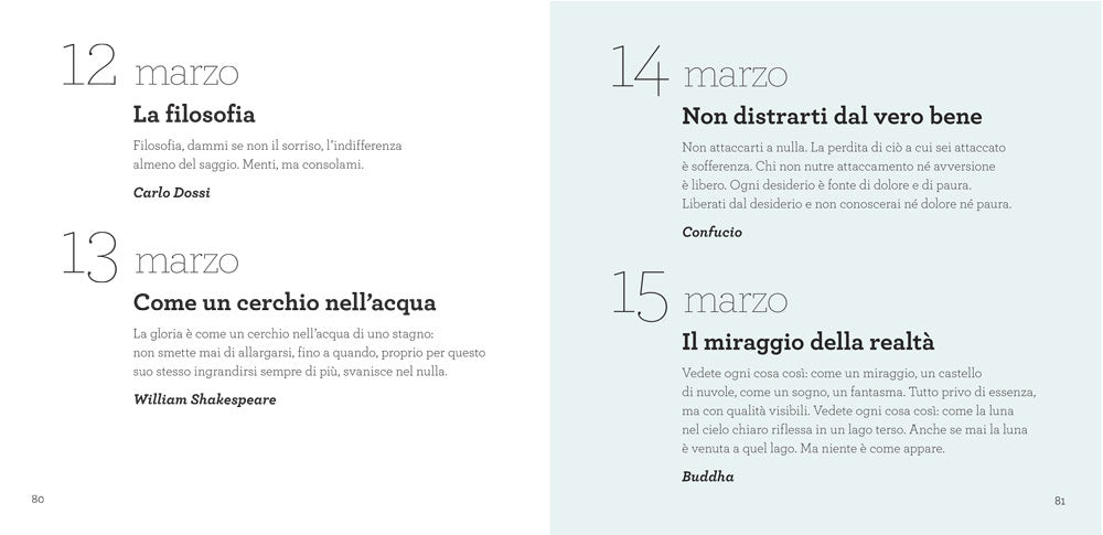 Felicità. Un anno di pensieri positivi