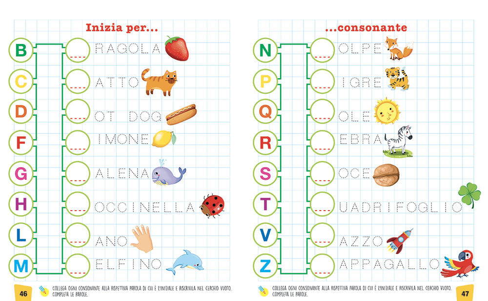 Alfabeto a quadretti