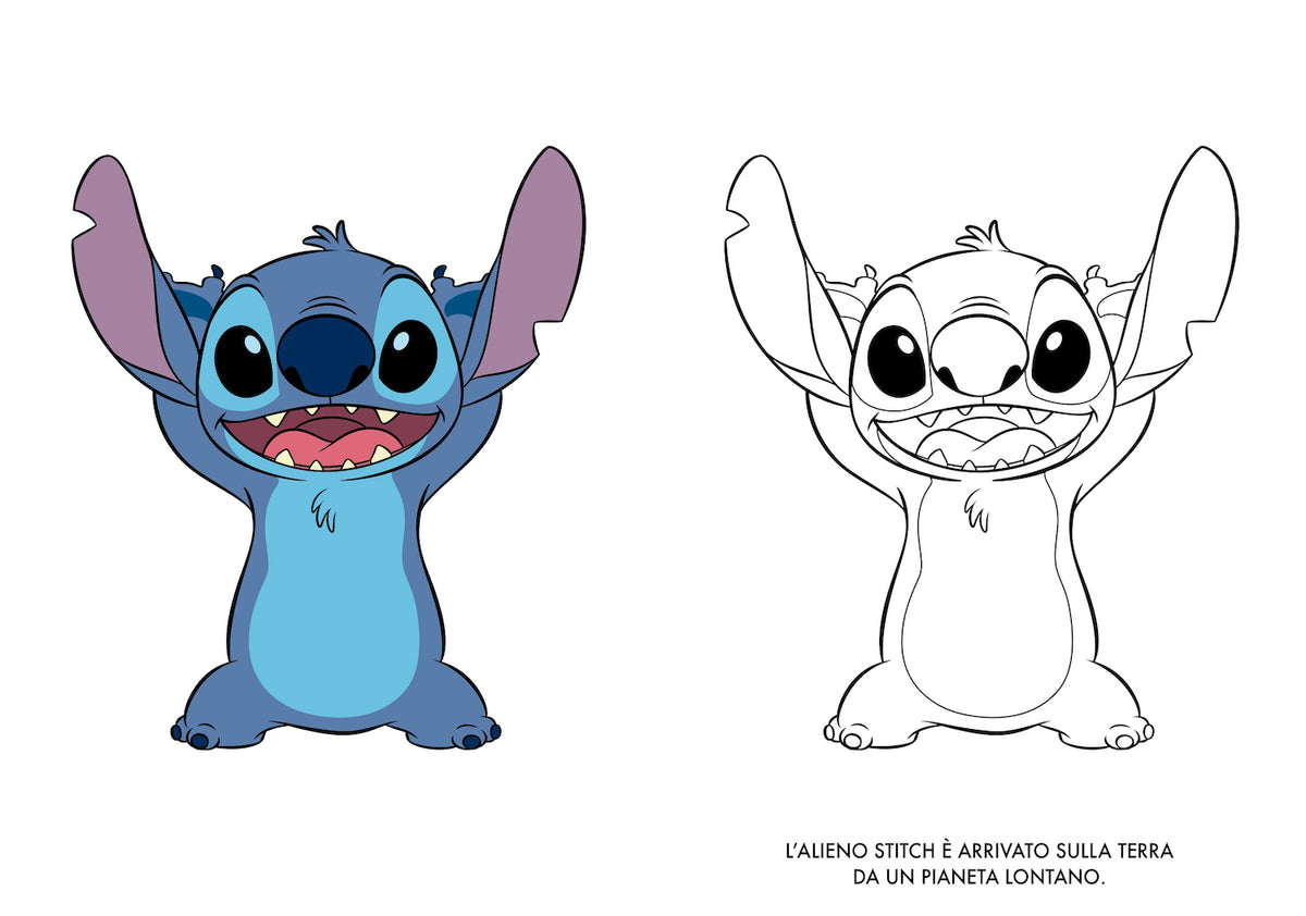 Stitch Primo album da colorare. Alieni speciali
