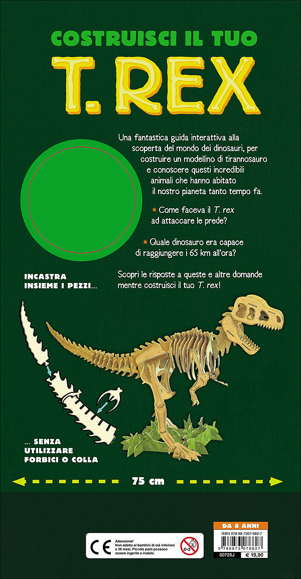 Costruisci il tuo T. rex e scopri il mondo dei dinosauri. Libro + modellino di 49 pezzi
