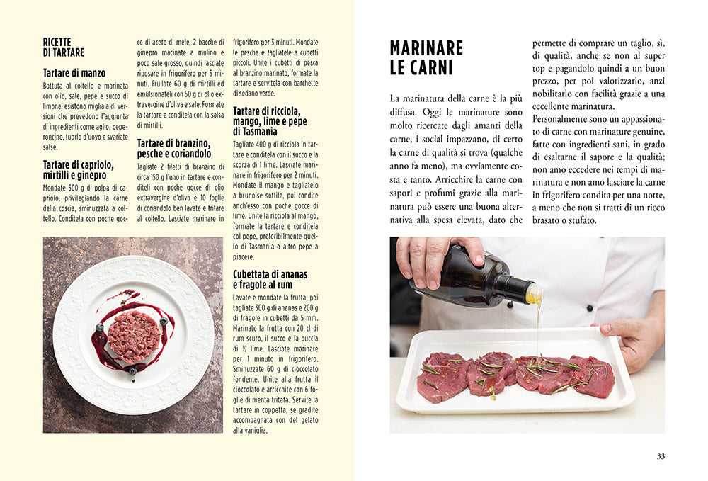 Crudi e marinati di carne, pesce, verdura e frutta. Master di cucina.