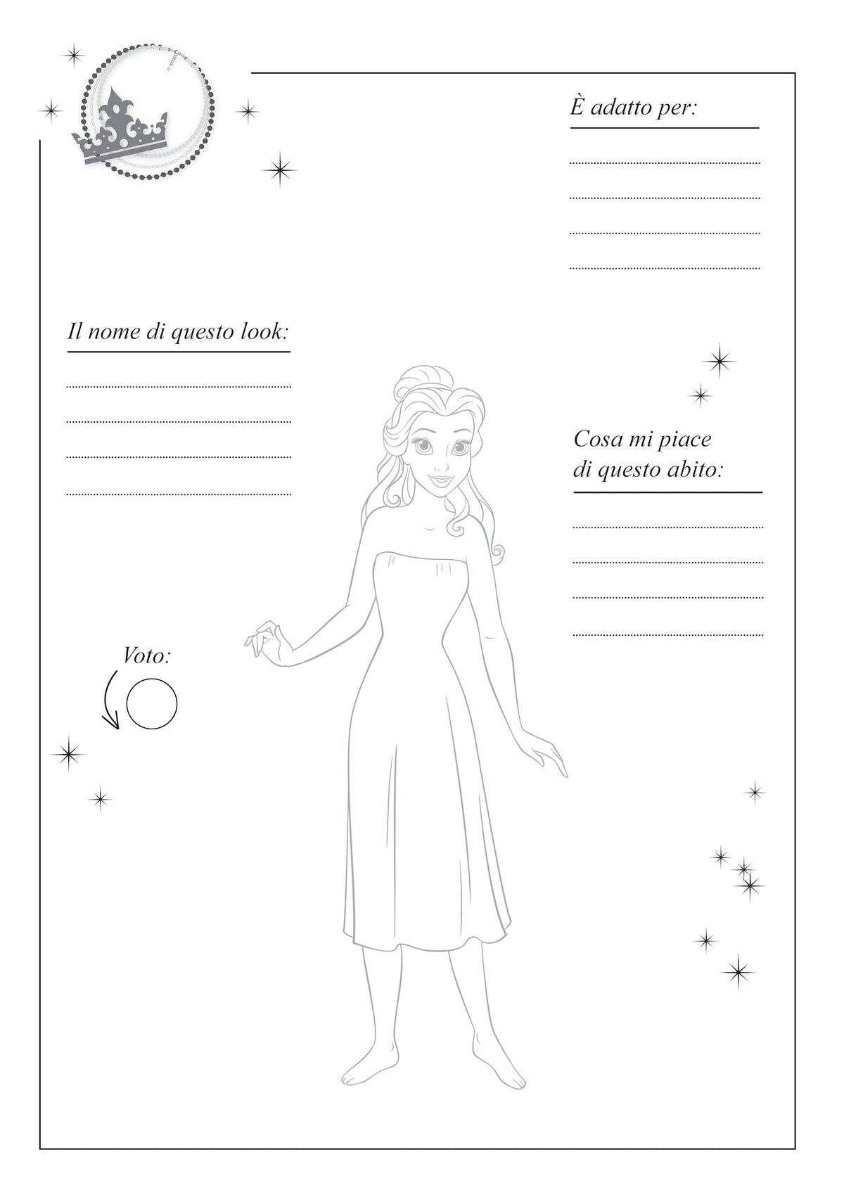 Disney Princess Vesti la moda - Staccattacca&colora Special