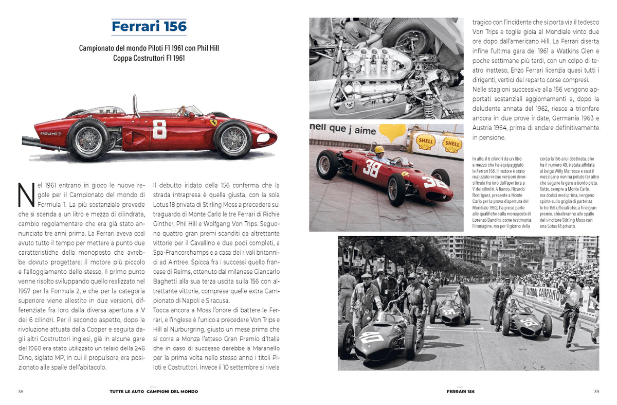 TUTTE LE AUTO CAMPIONI DEL MONDO Formula 1, Sport-Prototipo, WEC, Rally.  Formula 1, Sport-Prototipo, WEC, Rally