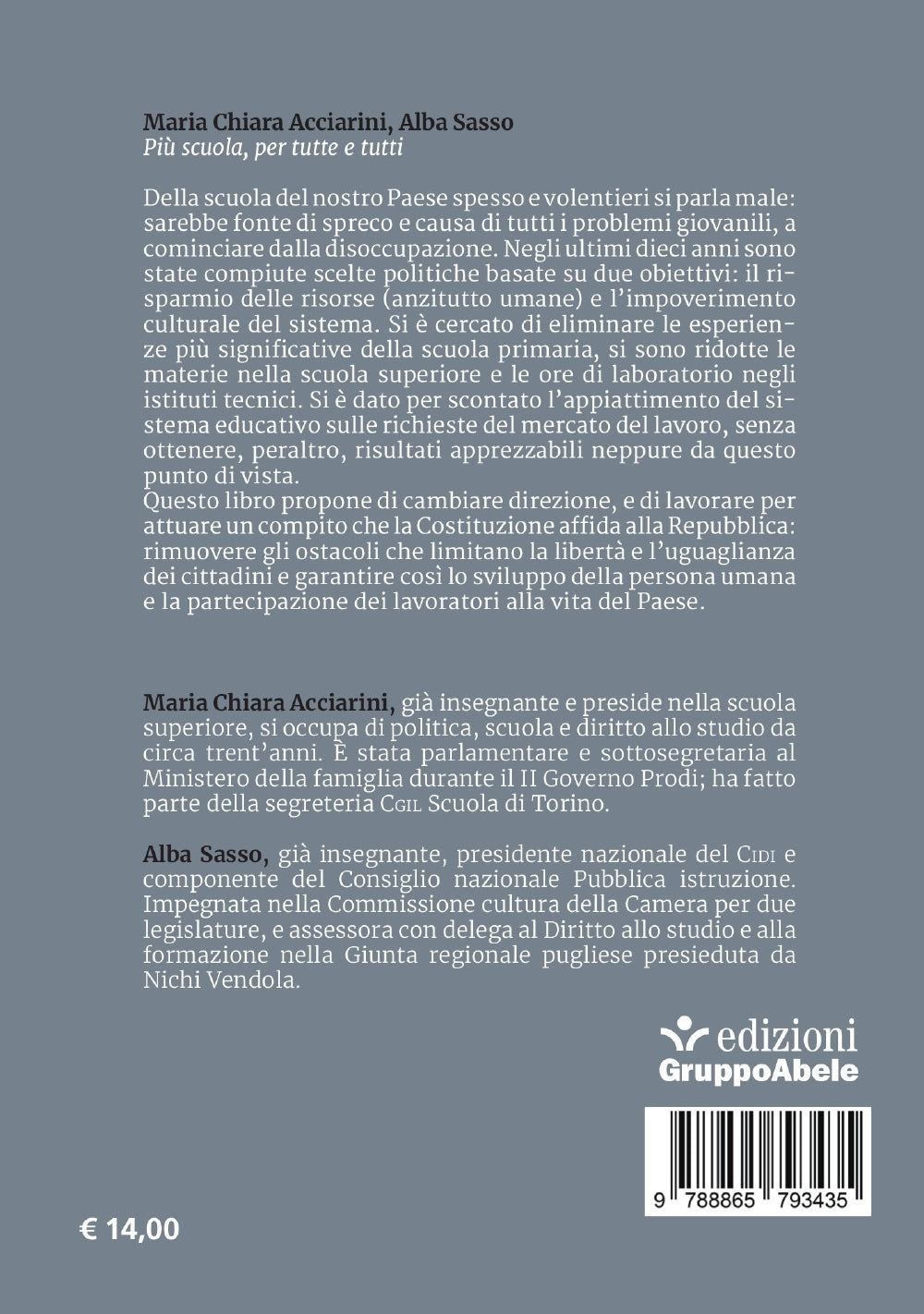 Più scuola, per tutte e tutti