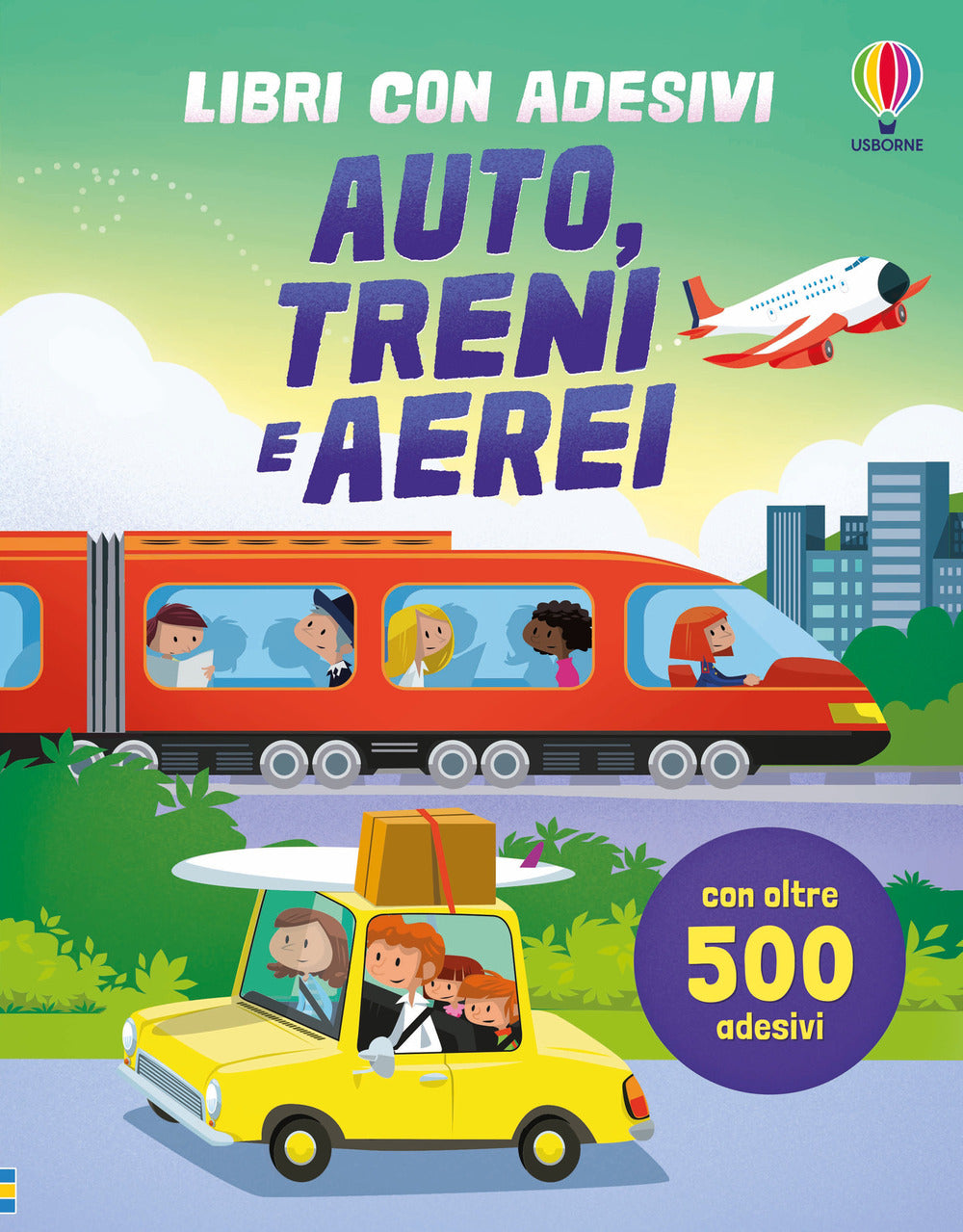 Auto, treni e aerei. Con adesivi