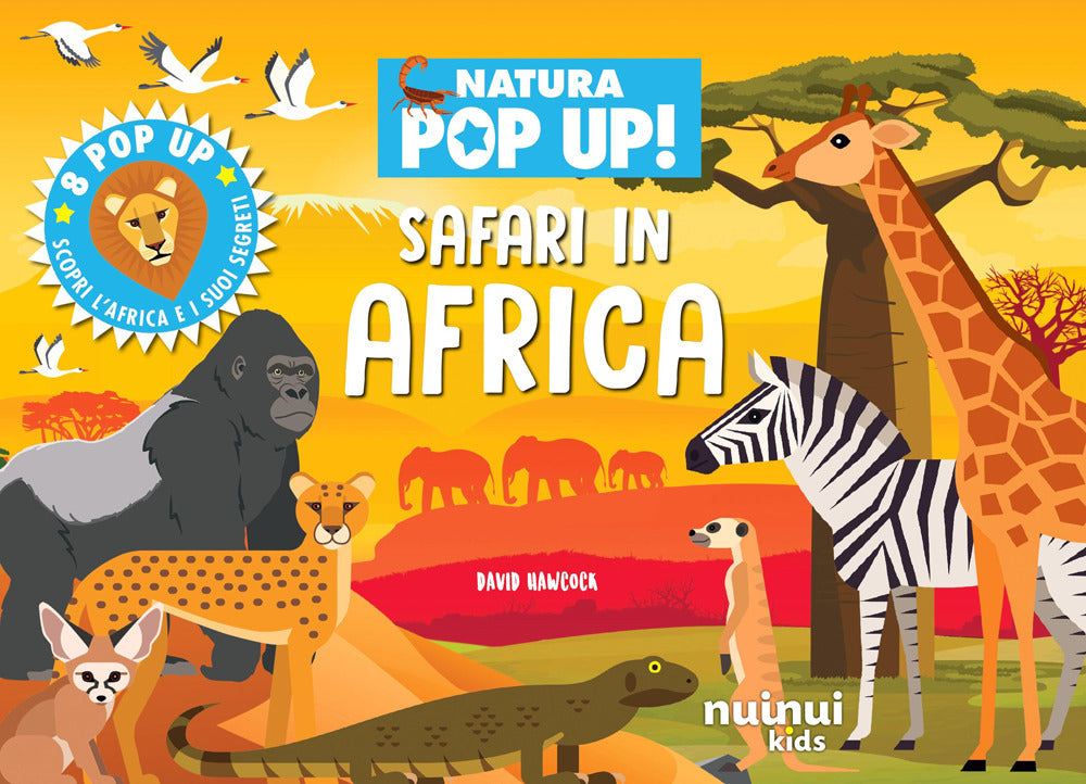Safari in Africa. Natura pop-up