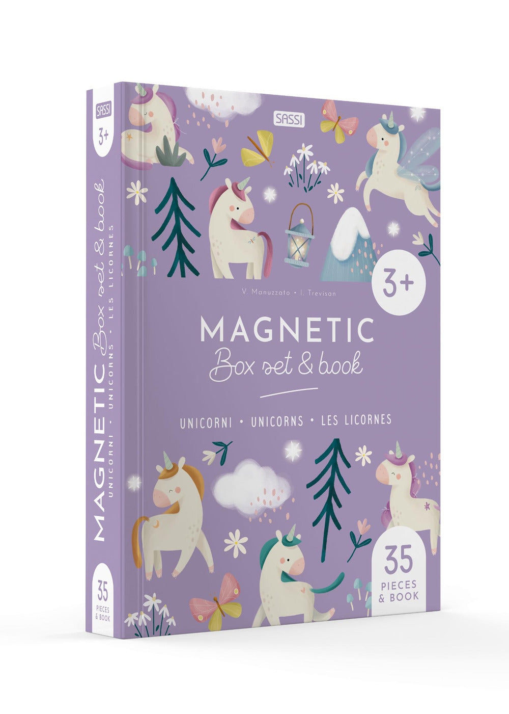Unicorni-Unicorns-Les licornes. Magnetic box e book