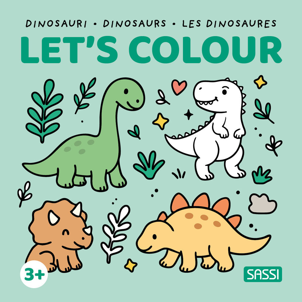 Dinosauri-Dinosaurs-Les dinosaures. Let's colour