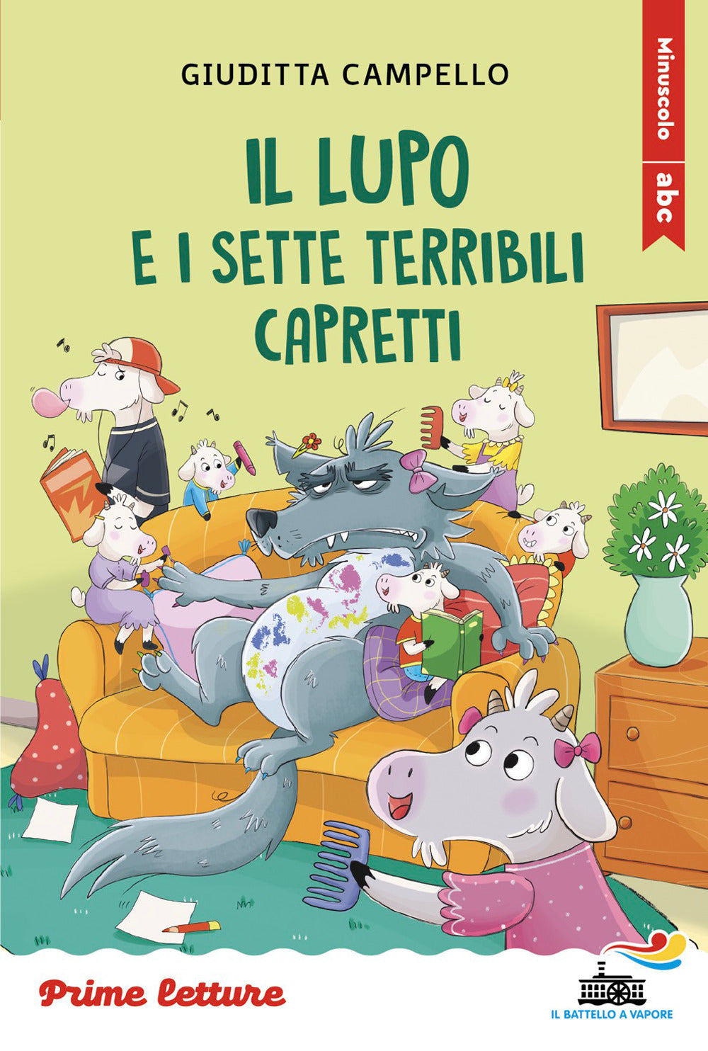 Il lupo e i sette terribili capretti. Stampatello maiuscolo a leggibilità facilitata