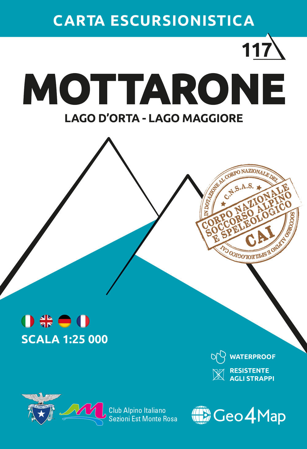 117 Mottarone. Carta escursionistica 1:25.000